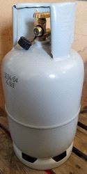 Flaske 5 kg BY-bobilflaske TYSK flaske m/german valve